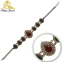 Gümüş Otantik Taşlı Biezik /Bileklik